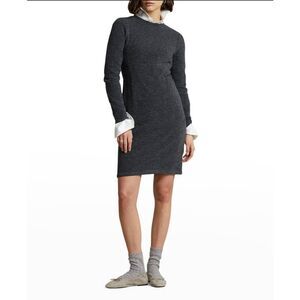 Polo Ralph Lauren Sweater Dress Grey Wool Blend Size XL